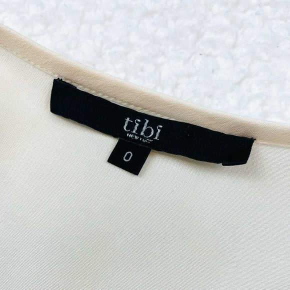 TIBI • White Silk Floral Racerback Tank Top, 0 - Picture 14 of 15